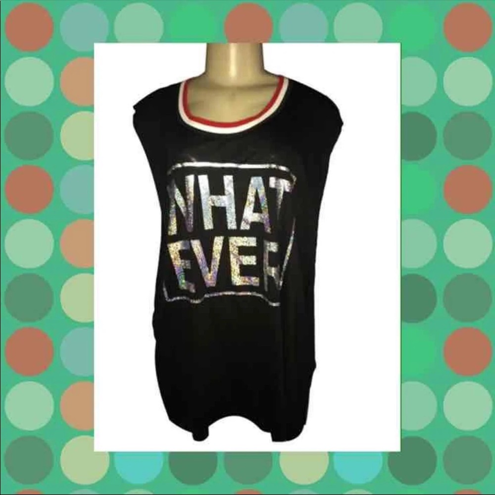 Blush Graphic Print Tank Too Sz 3XL